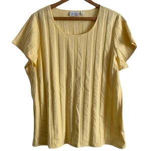 Denim & Co. Women’s Yellow Top size IX
